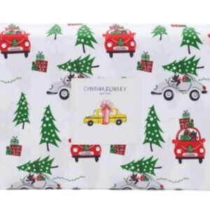 NEW IN PACKAGE: Cynthia Rowley New York Christmas Winter Travel Cats Sheet Set